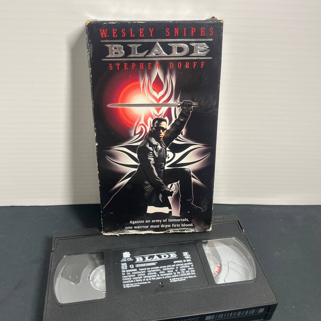 Película Blade 1998 VHS - Wesley Snipes, Stephen Dorff - New Line Home Video