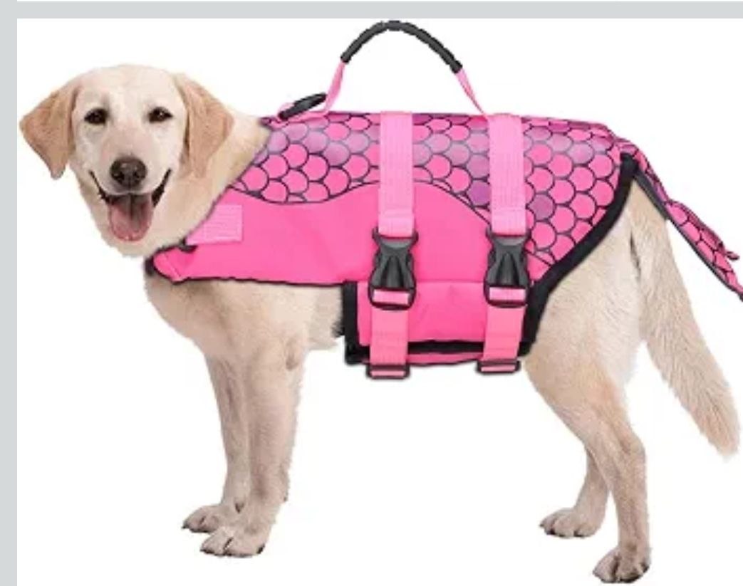 Chaleco Salvavidas para Perro con Asa de Rescate y Correas Ajustables - Talla XS