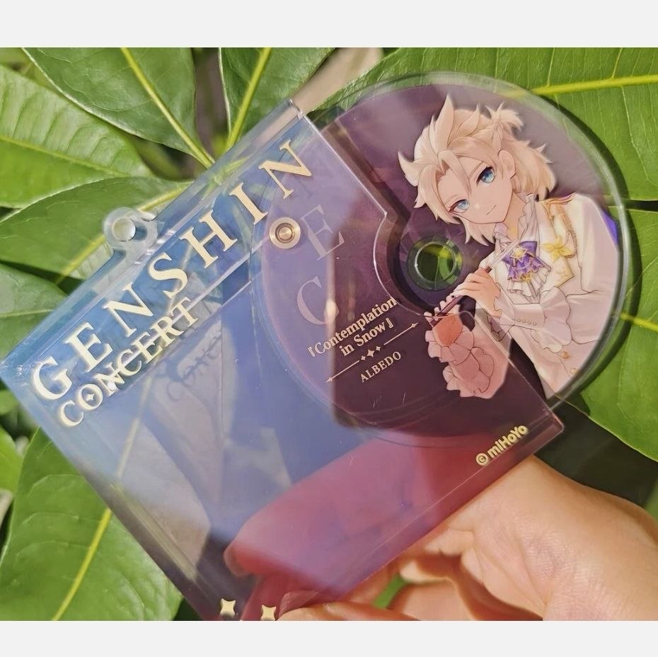 MiHoYo Oficial Genshin Impact 2023 Disco de Concierto CD Llavero