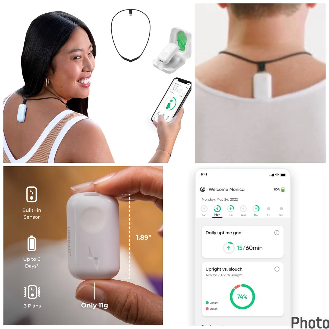 Monitor Inteligente UPRIGHT GO 1ra Gen | Gadget Bluetooth para Bienestar y Fitness 📱✨