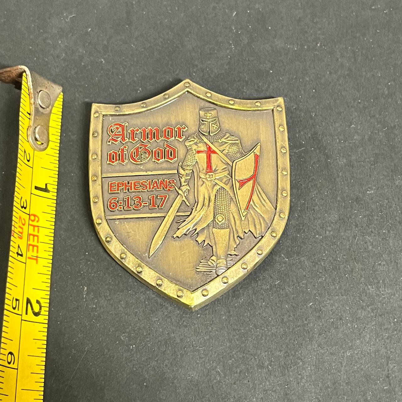 Moneda Conmemorativa Religiosa Armor of God Ephesians 6:13-17 Shield Design