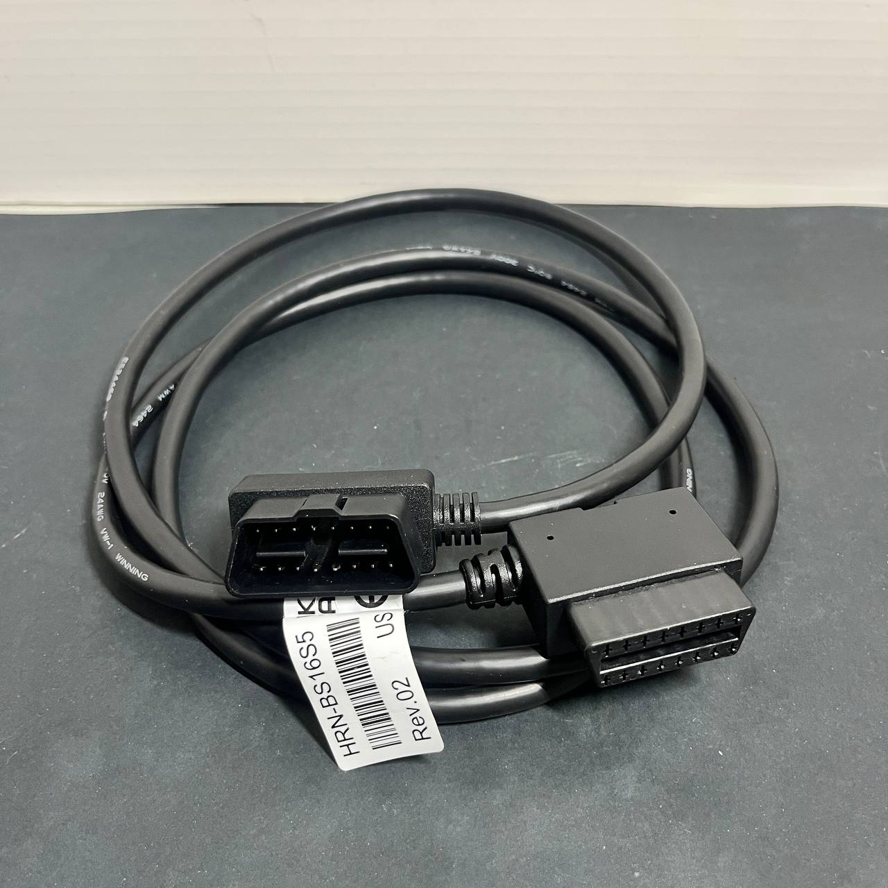 Cable Extensor OBDII HRN-BS16S5 Rev.02 de 16 Pines para Diagnóstico Automotriz