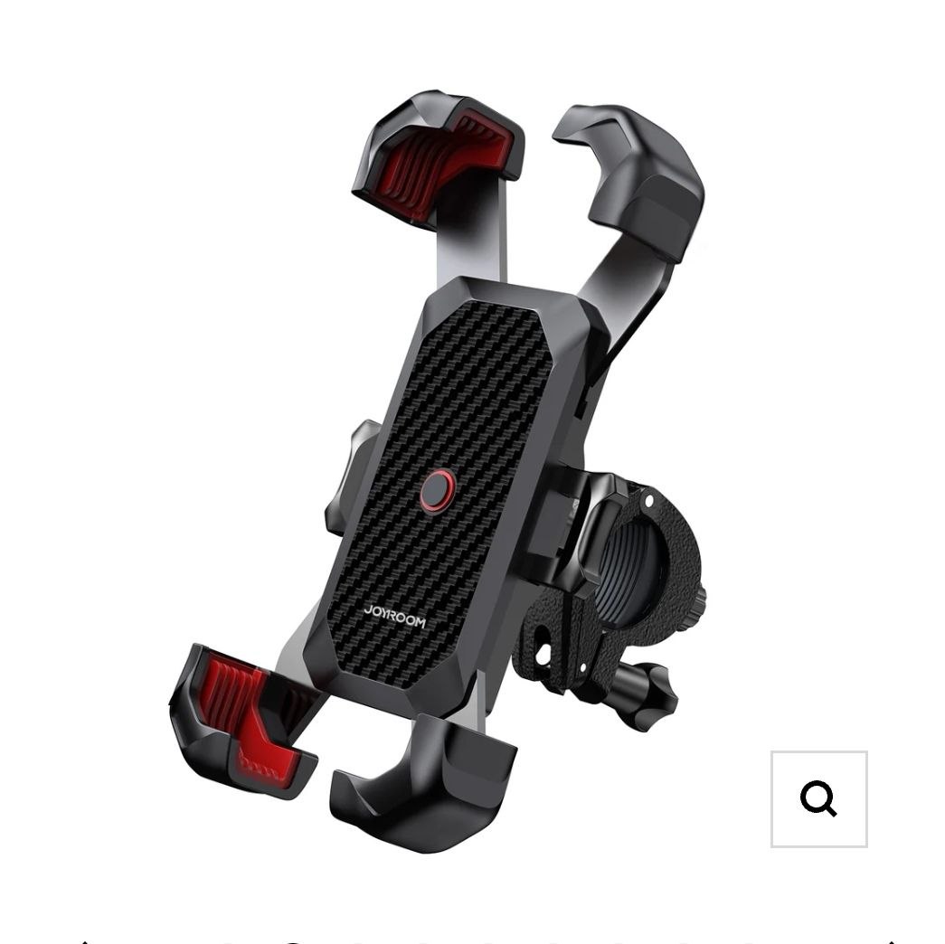 Soporte para celular Joyroom para bicicleta y motocicleta con fijación mecánica de 4 esquinas