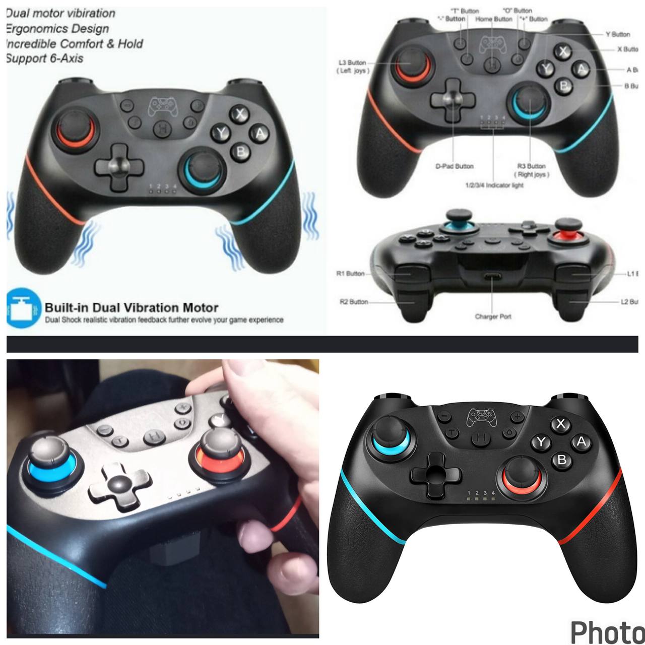 Control Inalámbrico Pro N-SL para Nintendo Switch / PC | Mando Bluetooth