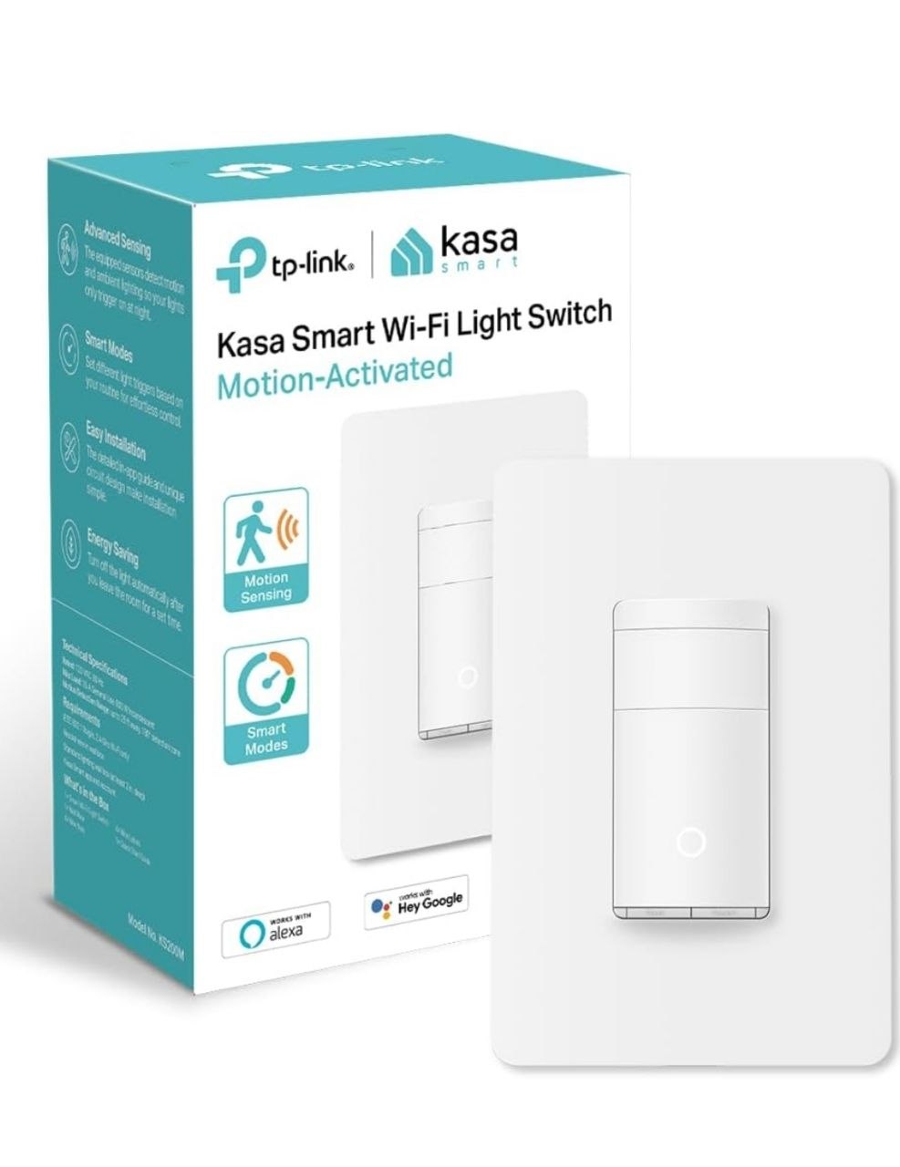 Interruptor inteligente Kasa Smart Wi-Fi con sensor de movimiento
