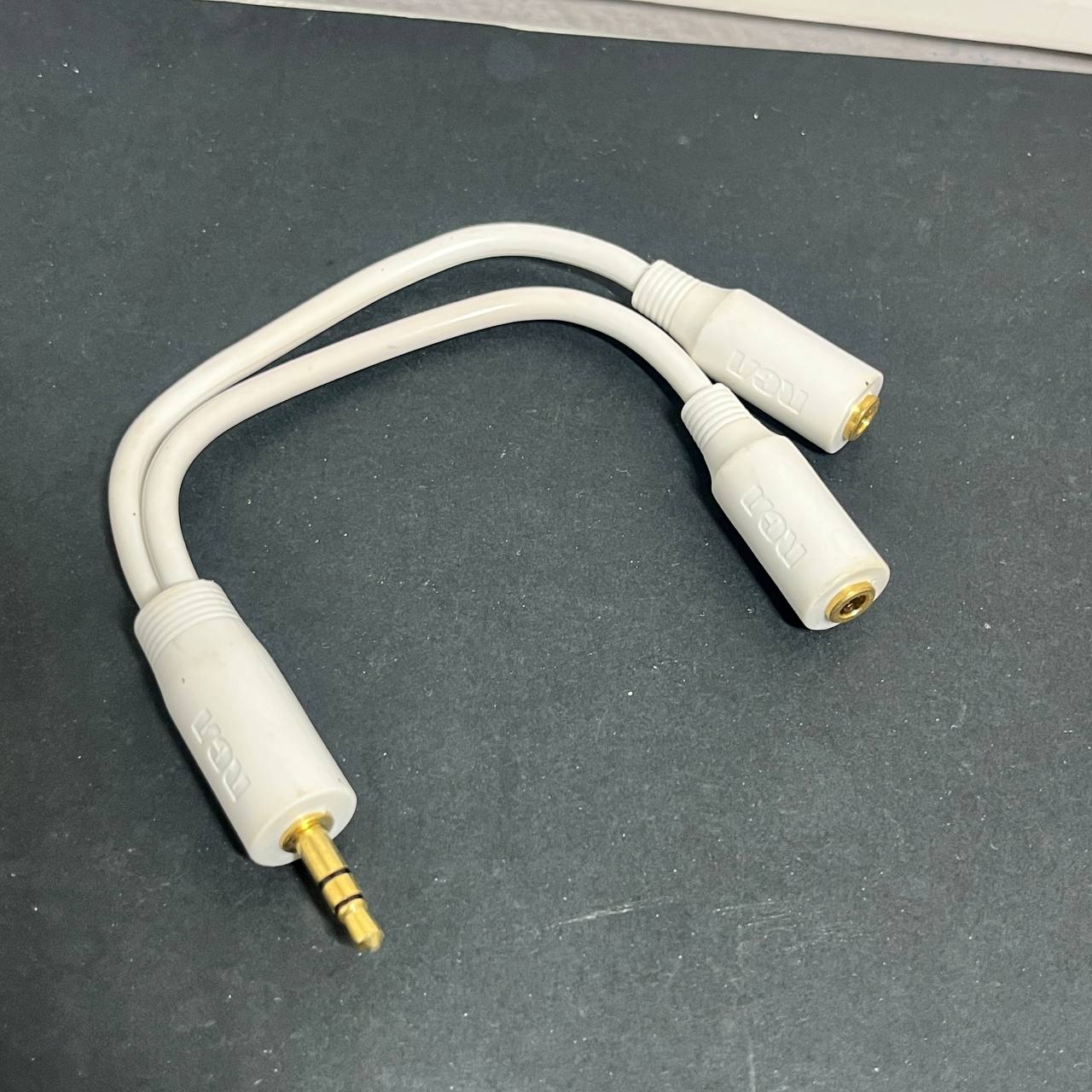 Adaptador Cable RCA 3.5mm Macho a 2 x 3.5mm Hembra TRS Divisor de Audio
