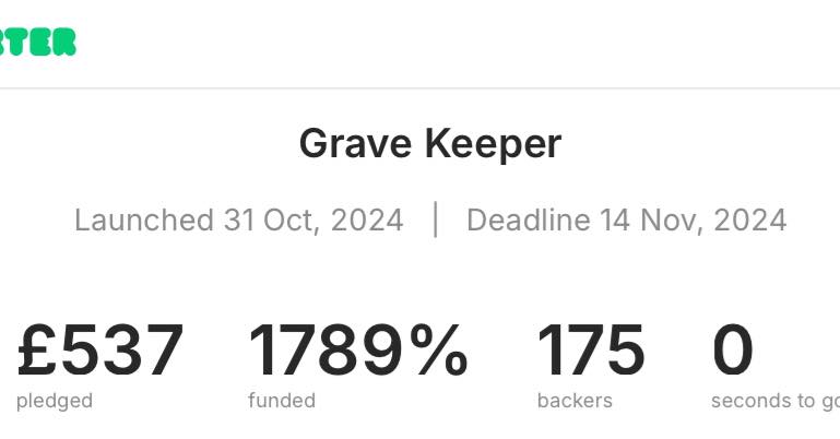 GraveKeeper Kickstarter Launch