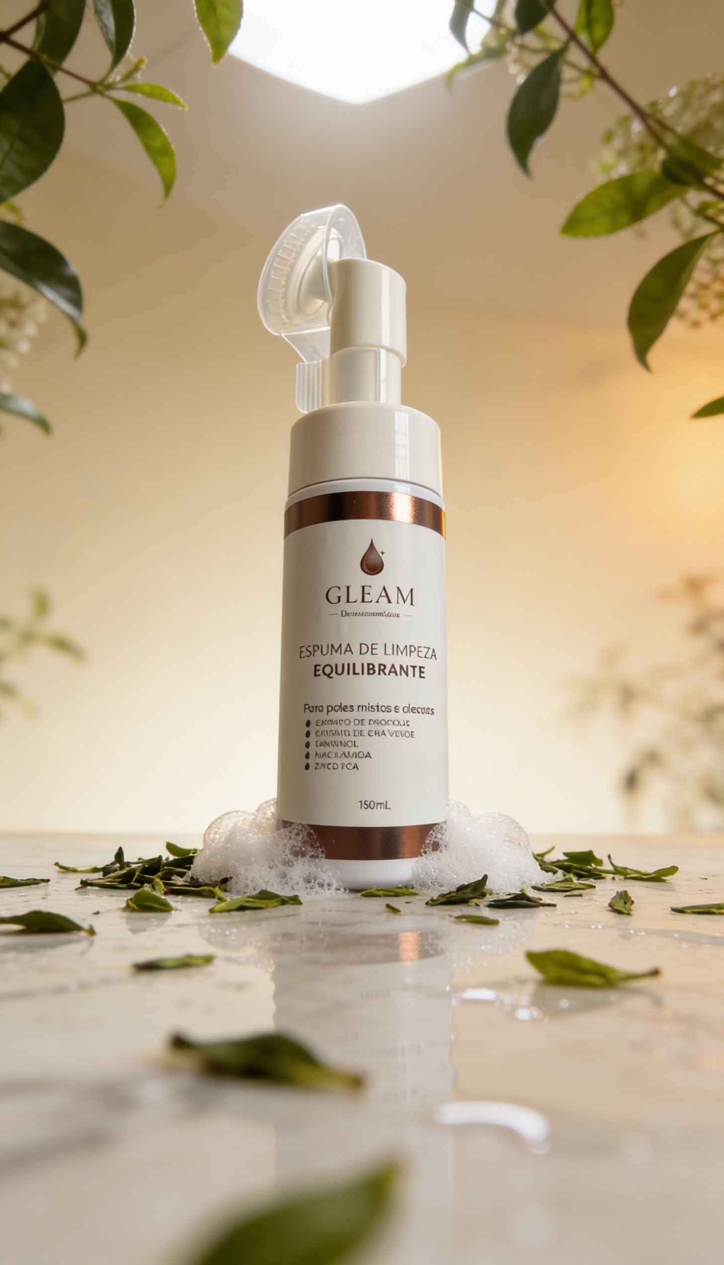 Gleam Espuma de Limpeza Equilibrante