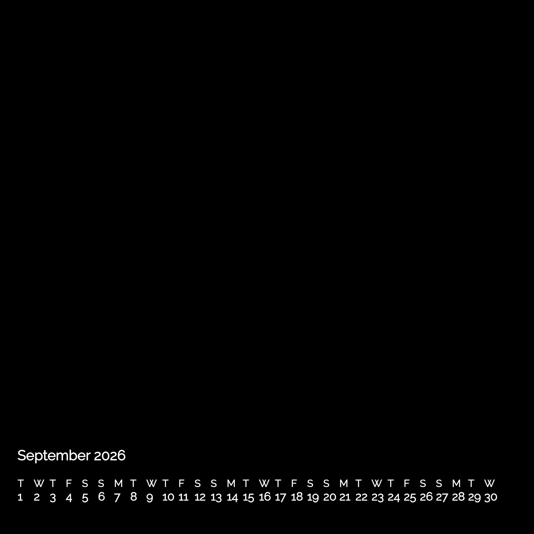 Black with events