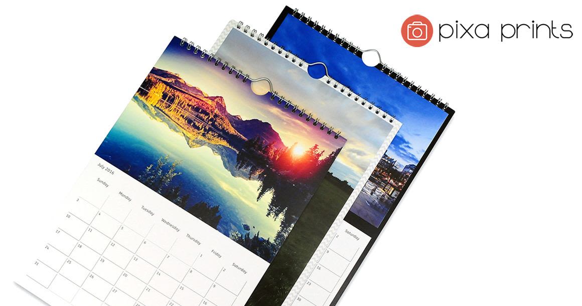 Personalised A3 Photo Calendar Pixa Prints