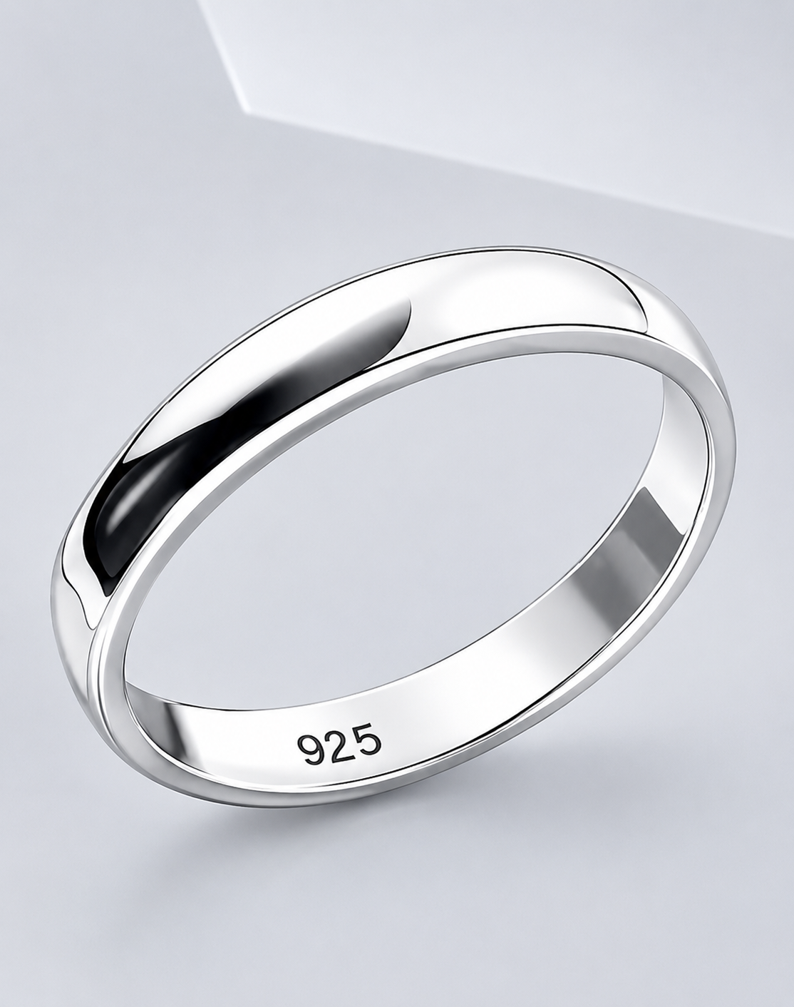 Microscopic laser engraving of BIS hallmark inside gold ring band