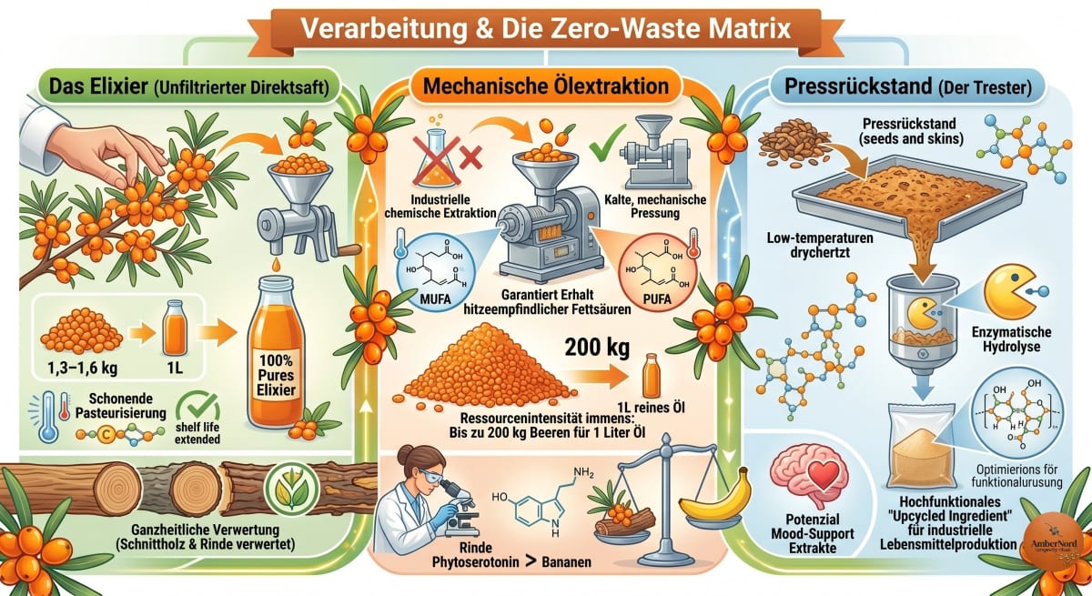 Verarbeitung & Zero-Waste Matrix — Kreislauf, Trester, Rinde