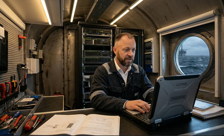 Principal engineer at desk