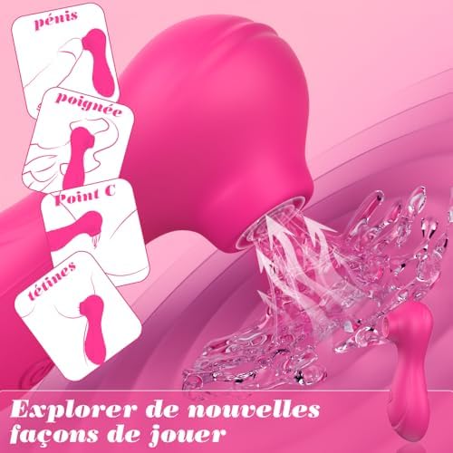 Vue 3 de Vibromasseur Femme Clitoridien Puissant