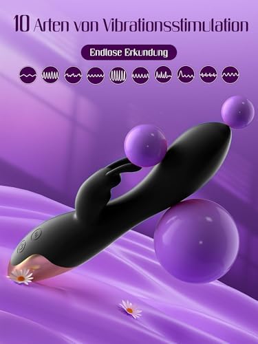 Vue 2 de Hivefun Rabbit Vibromasseurs Feminin