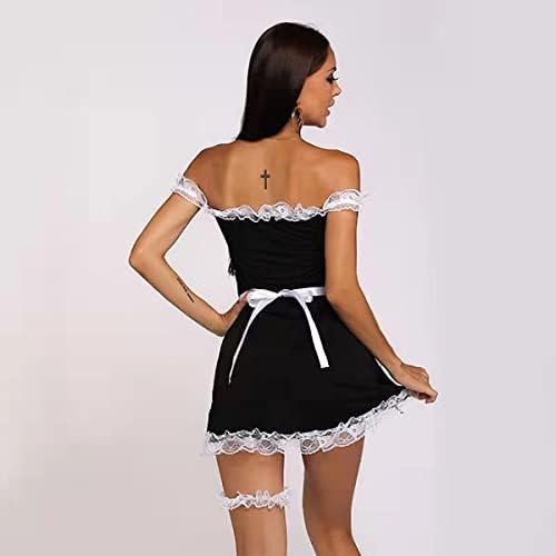 Vue 4 de Rosvajfy Femme Soubrette Costume