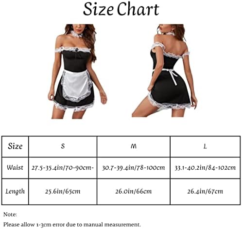 Vue 7 de Rosvajfy Femme Soubrette Costume