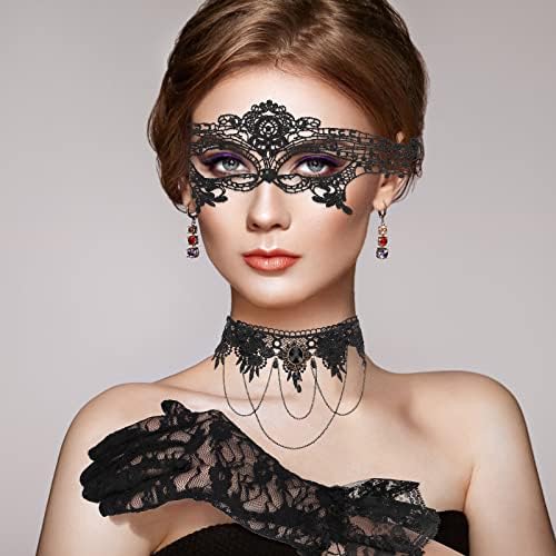 Vue 3 de Pieces Venitien Dentelle Gants