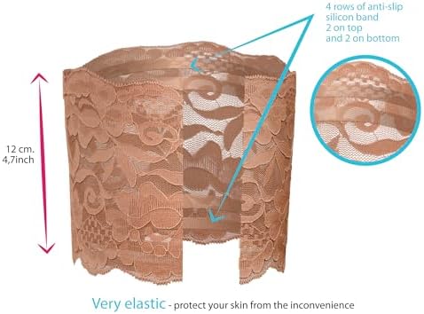 Vue 2 de Bas Autofixant Resille Dentelle