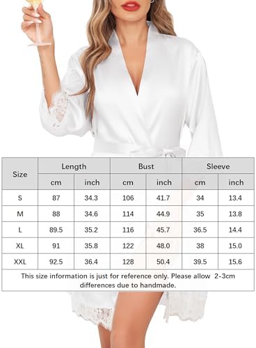 Vue 6 de Peignoir Satin Femme Mariage