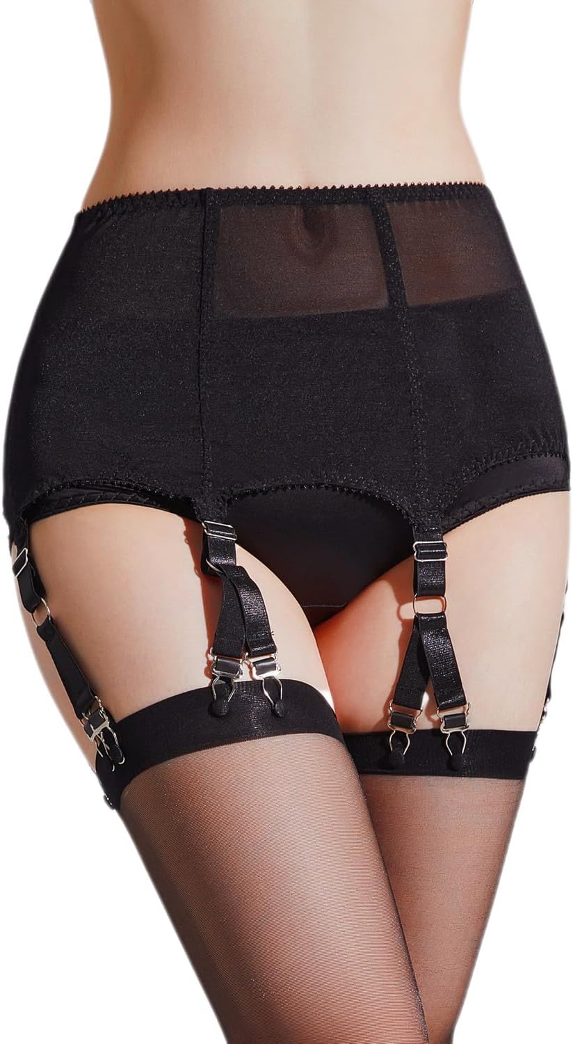 Portejarretelles En Maille Transparente