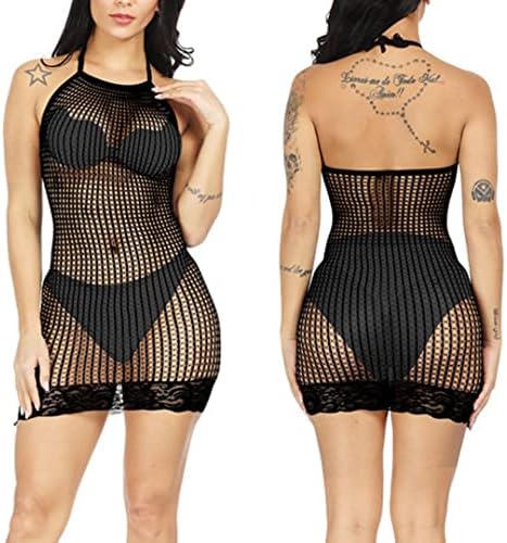 Vue 7 de Mini Robe Sexy Resille