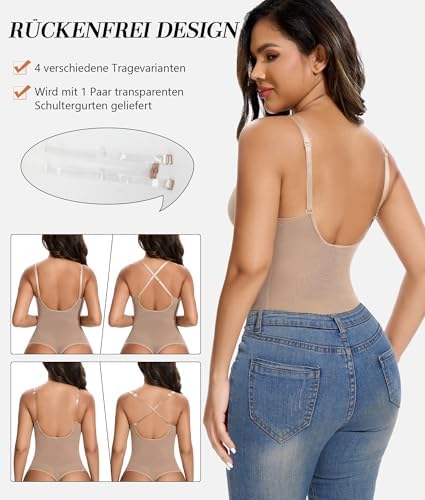 Vue 2 de Body Gainant Avec Soutiengorge