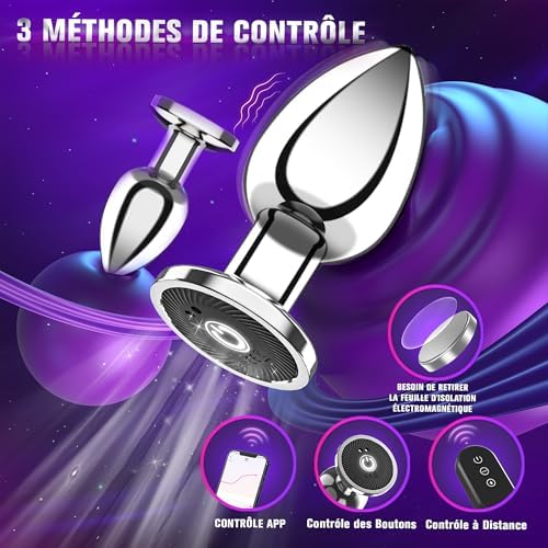 Vue 3 de Plug Anal Vibromasseurs Feminin