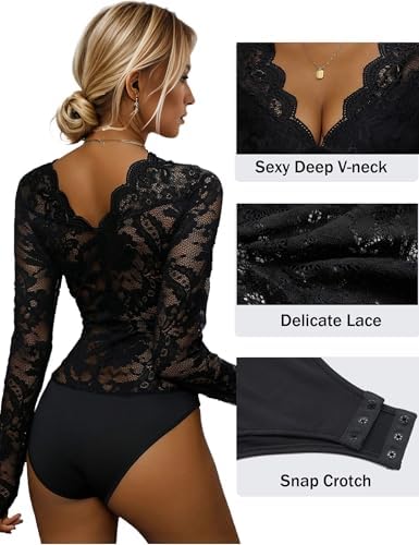 Vue 2 de Body En Dentelle Sexy