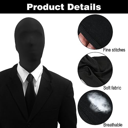 Vue 3 de Masque Facial Complet Noir