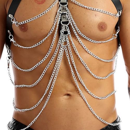 Vue 3 de Bdsmlove Harnais Homme En