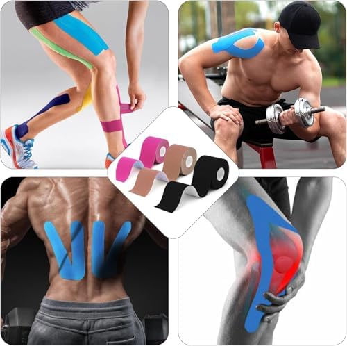 Vue 6 de Rouleaux Rose Kinesio