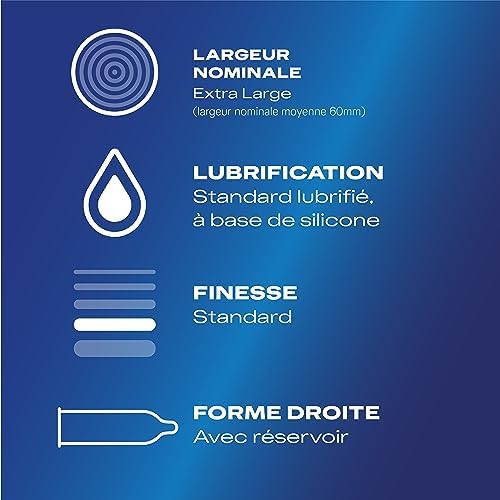 Vue 2 de Durex Comfort Xxl Preservatifs