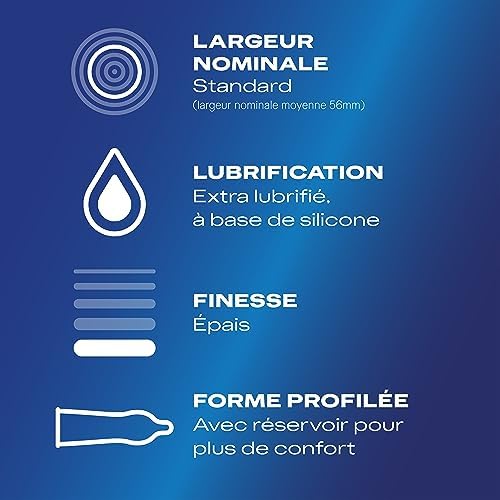 Vue 2 de Durex Essential Preservatifs Extra