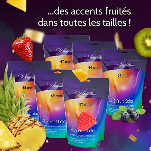 Vue 5 de Vibratissimo Preservatifs Fruit Color