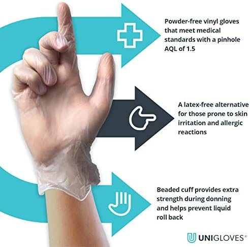 Vue 2 de Unigloves Unicare Gants Dexamen
