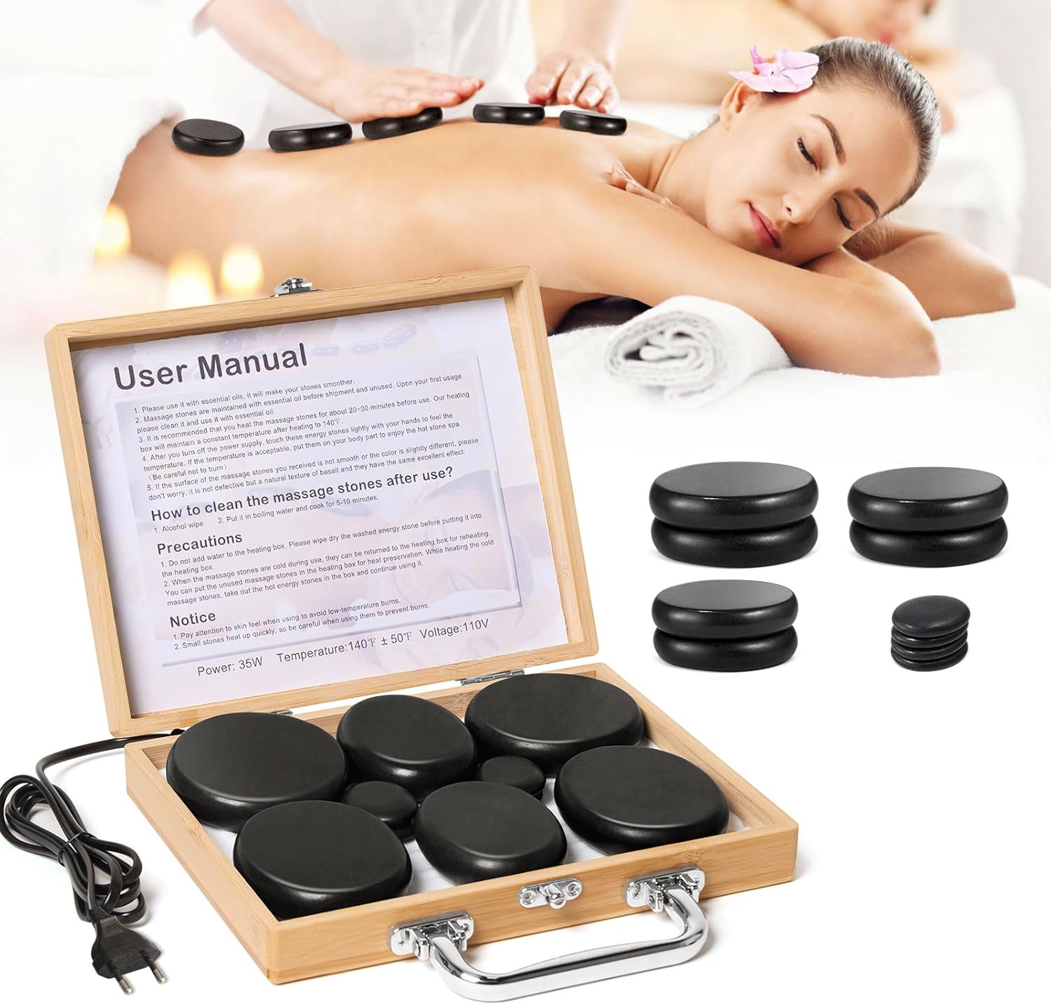 Ricyea Hot Stone Kit