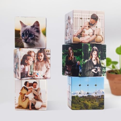 Vue 6 de Cube Personnalise Photo Cube
