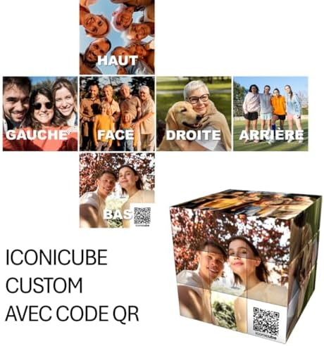 Vue 2 de Iconicube Photo Puzzle Cube