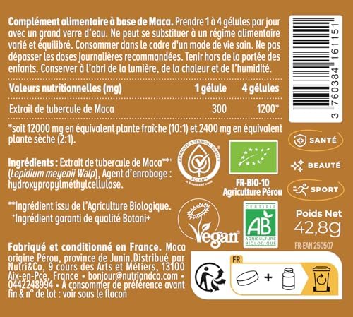 Vue 3 de Nutri Co Maca Noire