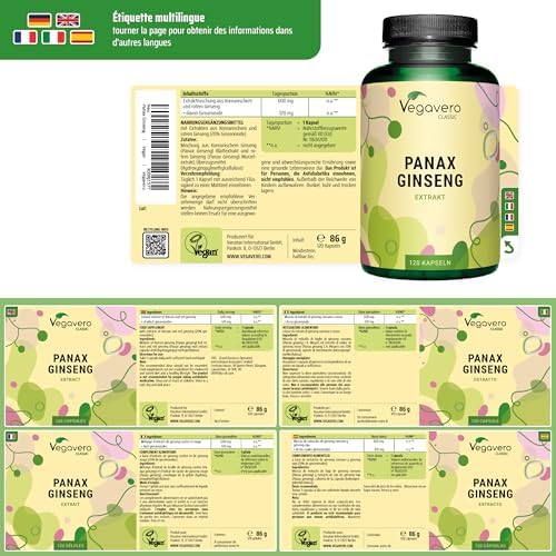 Vue 2 de Panax Ginseng Rouge Coreen