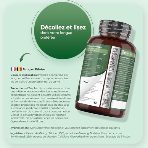 Vue 5 de Ginkgo Biloba Mg Avec