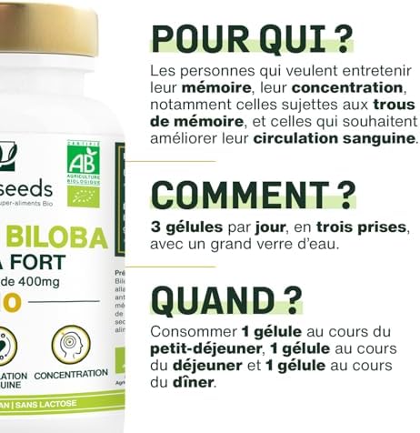 Vue 4 de Ginkgo Biloba Bio Extra