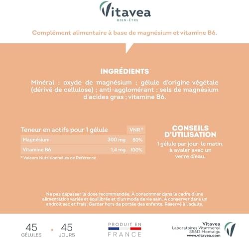 Vue 7 de Vitavea Bienetre Magnesium Mg