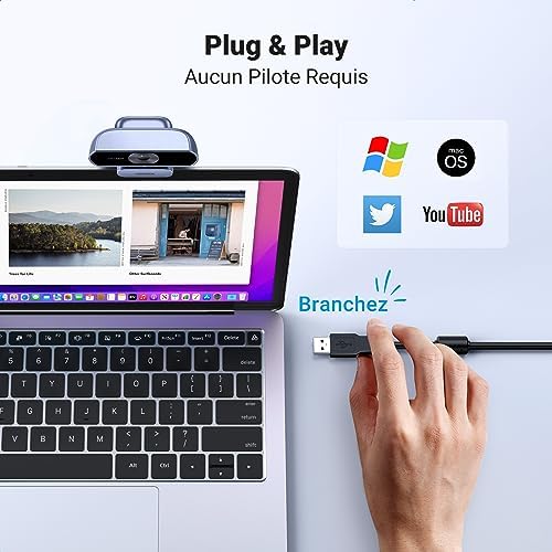 Vue 2 de Ugreen Webcam Full Hd