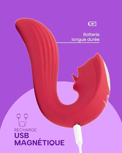 Vue 3 de Mysecretcase Vibromasseur Langues Point