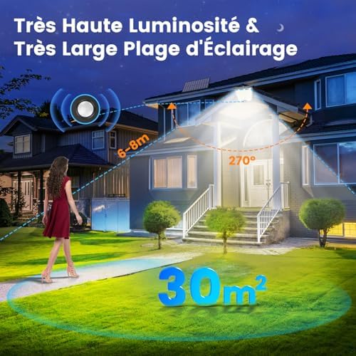 Vue 3 de Solaire Exterieur Mouvement Detecteur