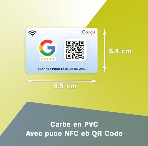 Vue 2 de Carte Google Avis Nfc