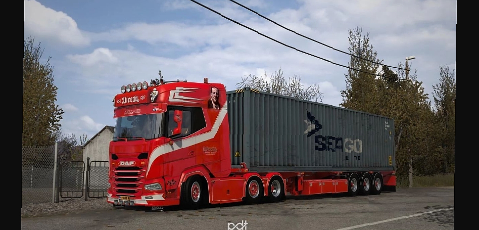 МОД DAF XG  530 Weeda Sopranos   trailer ДЛЯ EURO TRUCK SIMULATOR 2