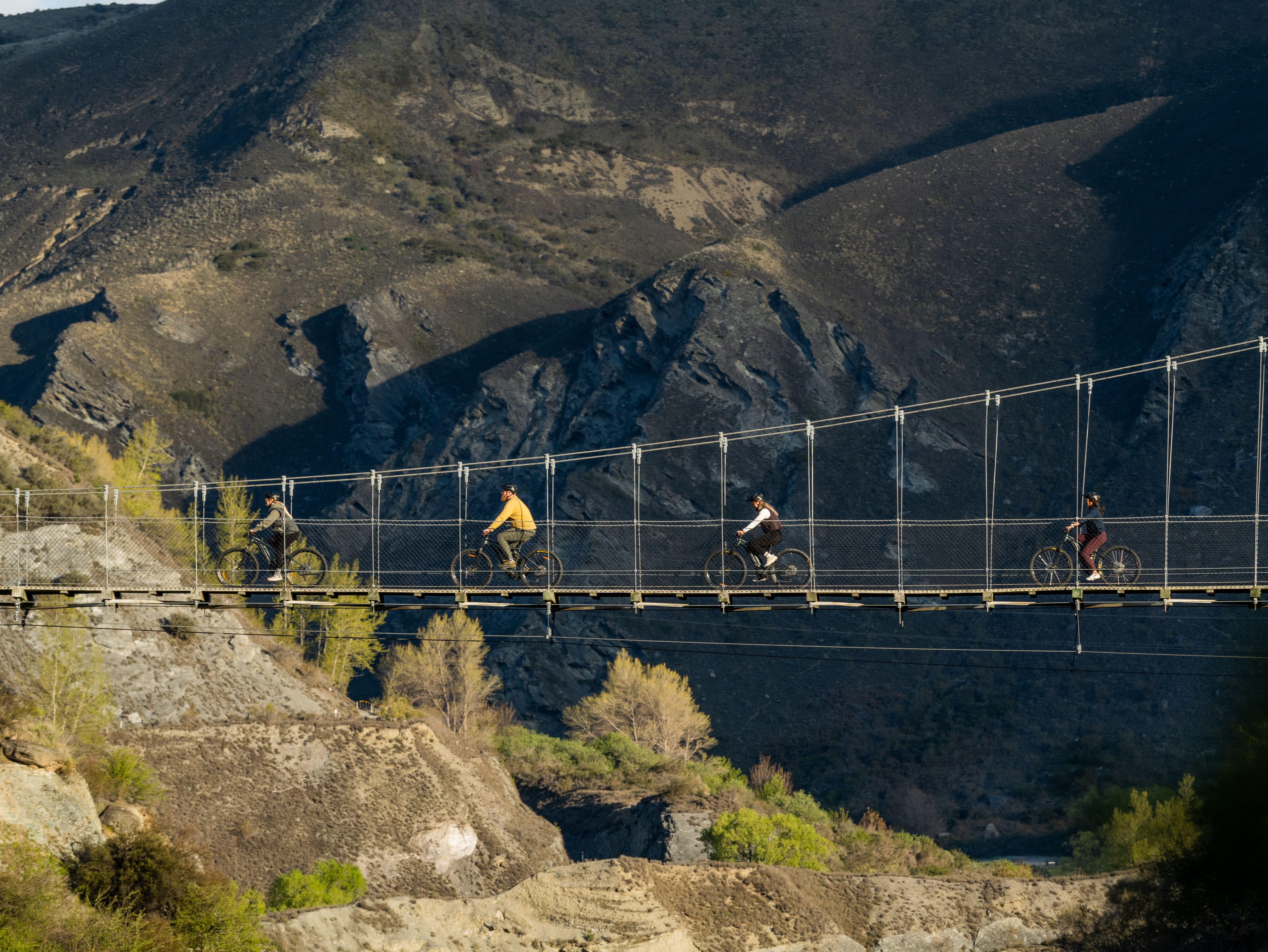 E-bike on gorge trail